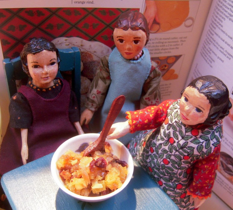 Everyone gets a turn to stir the pancheon.