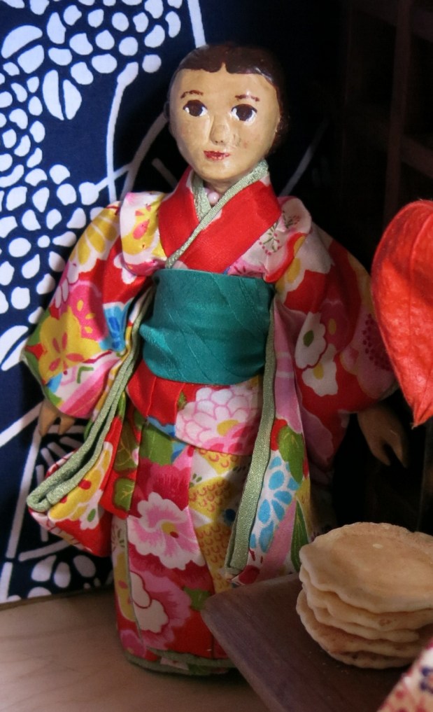 Silk Kimono with soft silk Obi