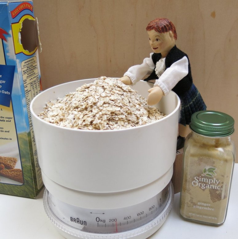 half the box of Porage Oats