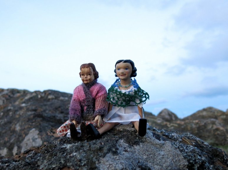 Wrapped up for a chilly evening