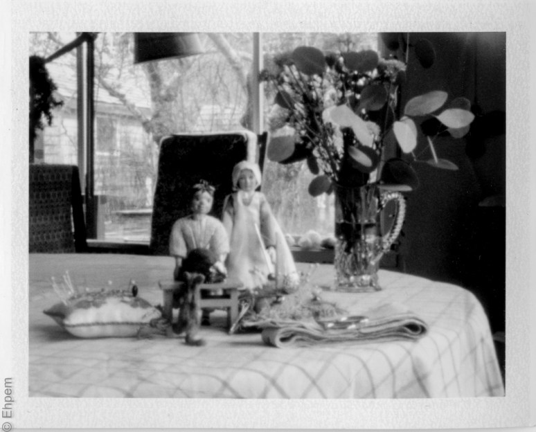 Pinhole photograph on Polaroid film