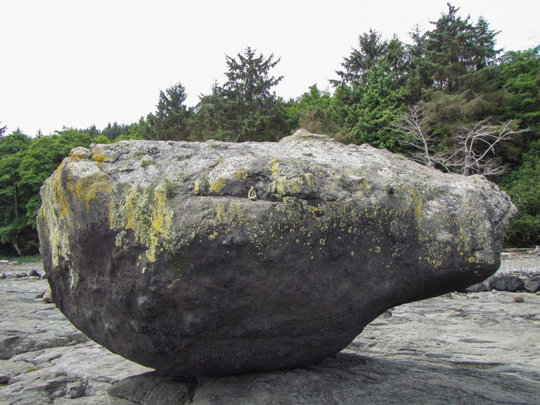Tansy sitting on Balance Rock