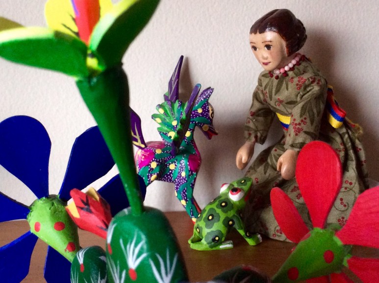 Fanciful Winged Horse and frog