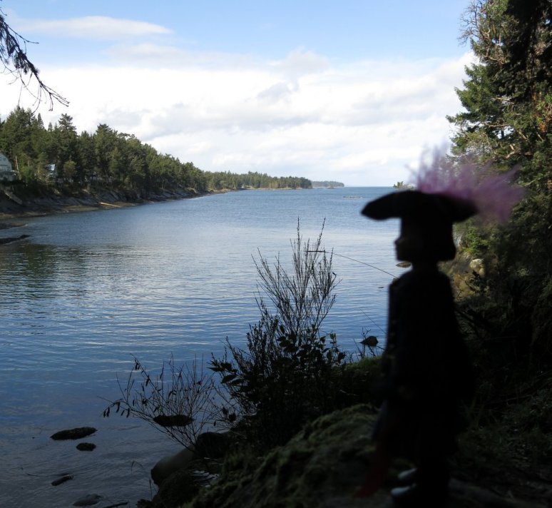 Across the little inlet