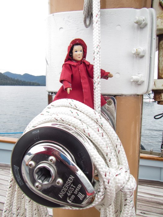 Preparing the Foresail Winch for Sail Raising