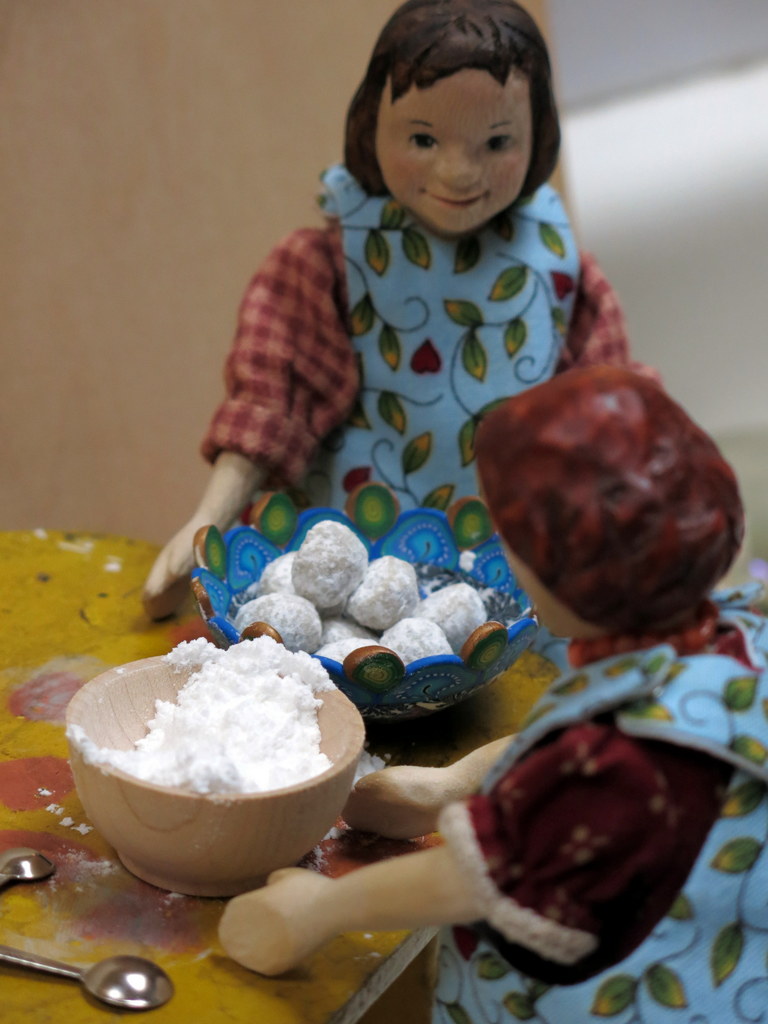 Roll in powdered Sugar